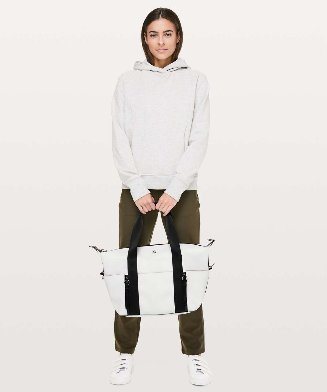 Lululemon Return To Form Duffel - White / Black