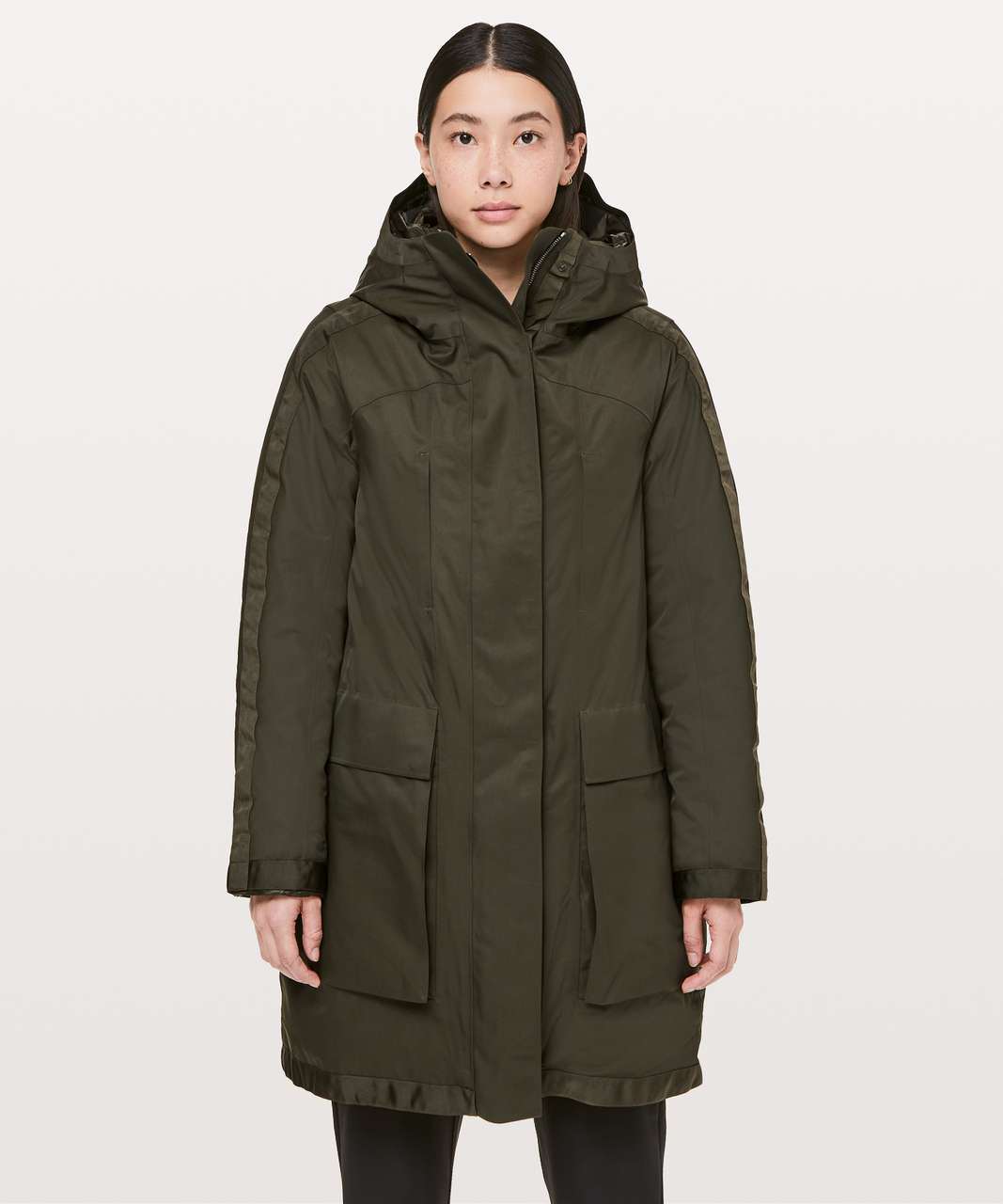 Lululemon Out In The Elements Parka - Dark Olive / Dark Olive