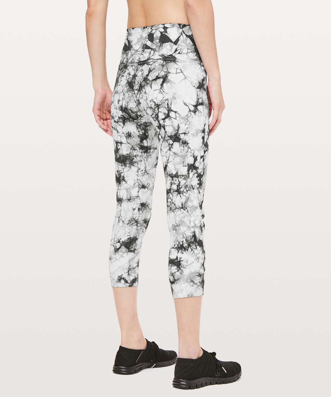 Lululemon Wunder Under Crop Hi-Rise *Full-On Luxtreme Dual Shibori 21" - Dual Shibori Antique White Cement Grey