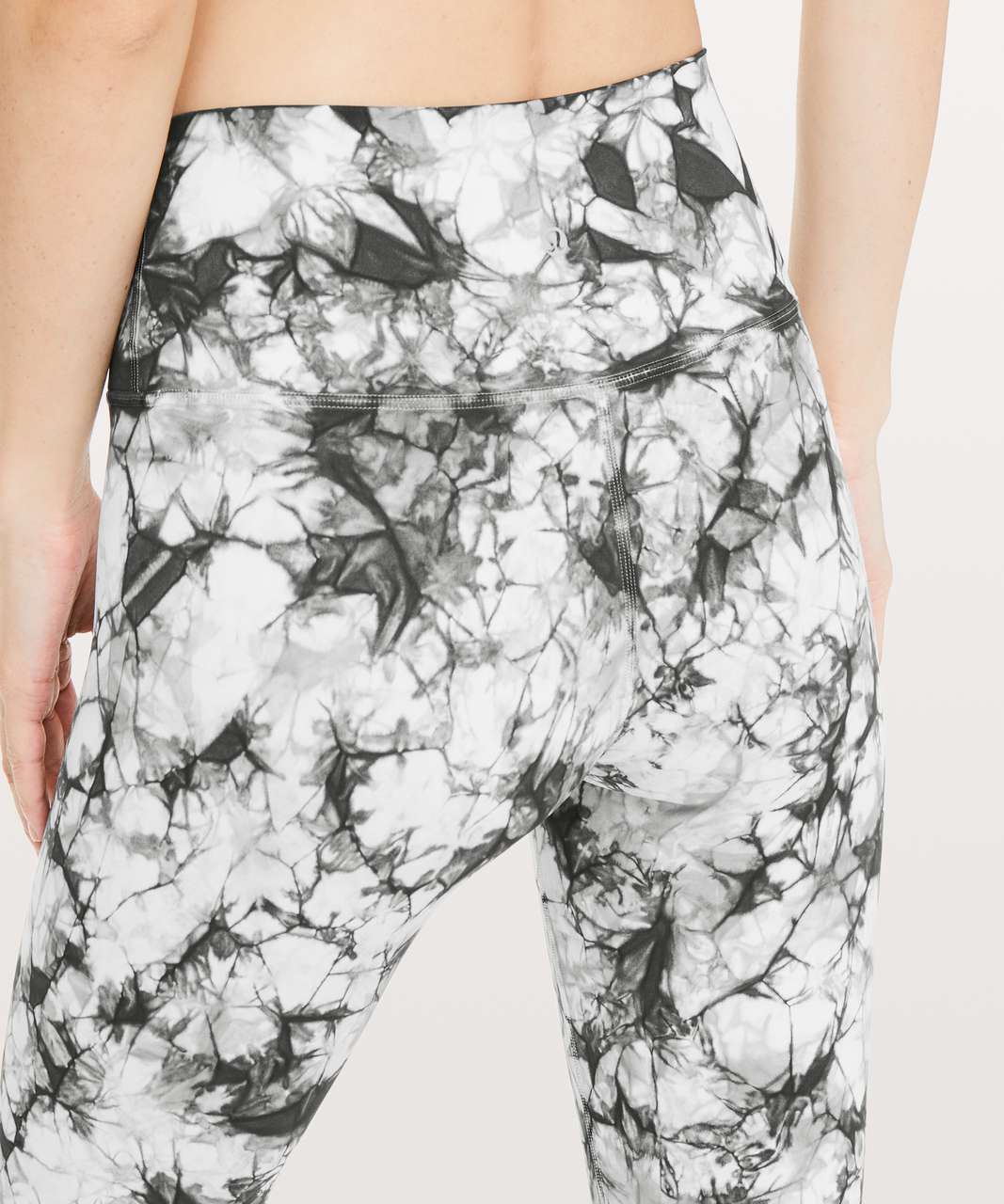 Lululemon Wunder Under Crop Hi-Rise *Full-On Luxtreme Dual Shibori 21" - Dual Shibori Antique White Cement Grey