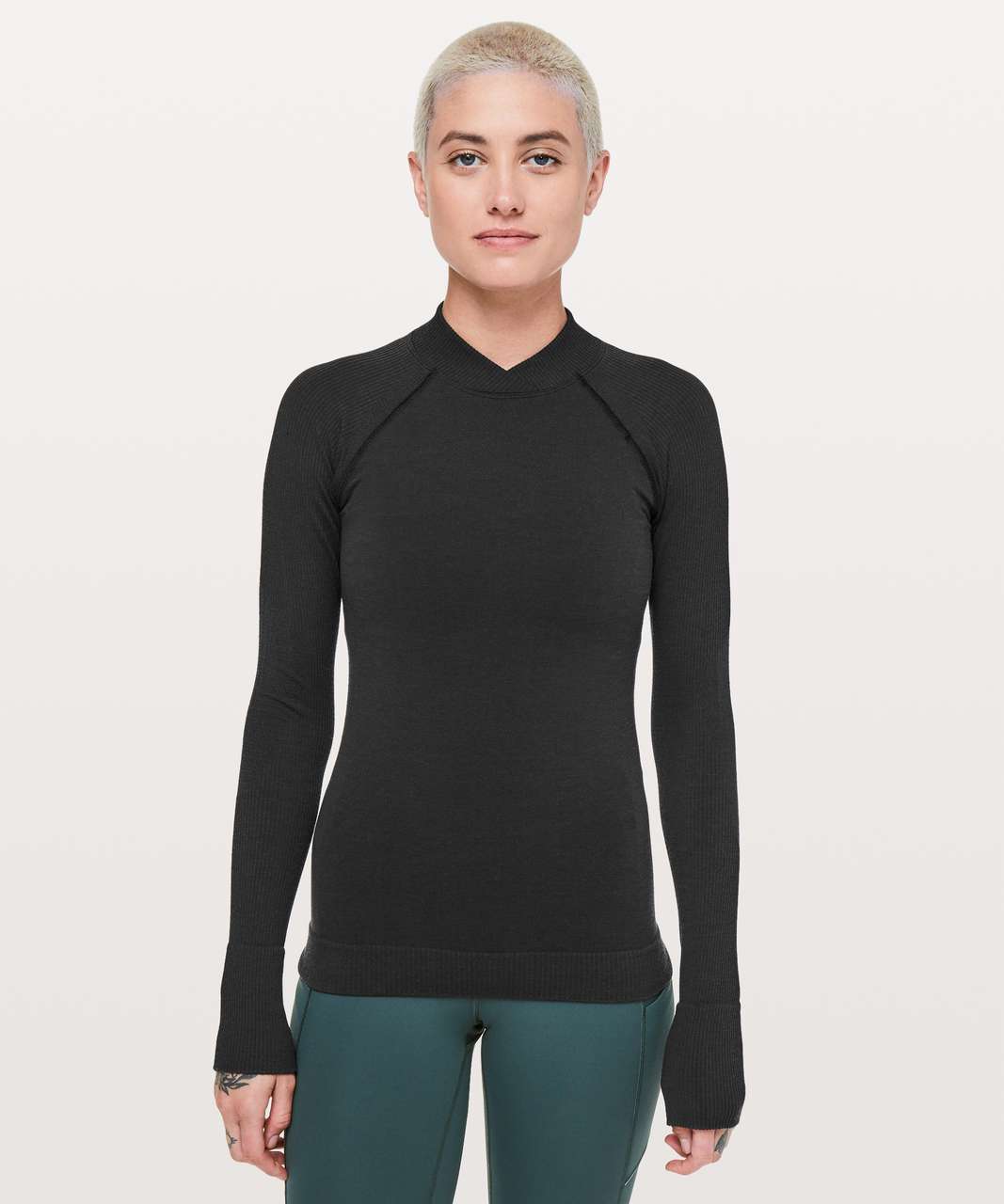 Lululemon Keep the Heat Thermal Long Sleeve Shirt - Black - lulu