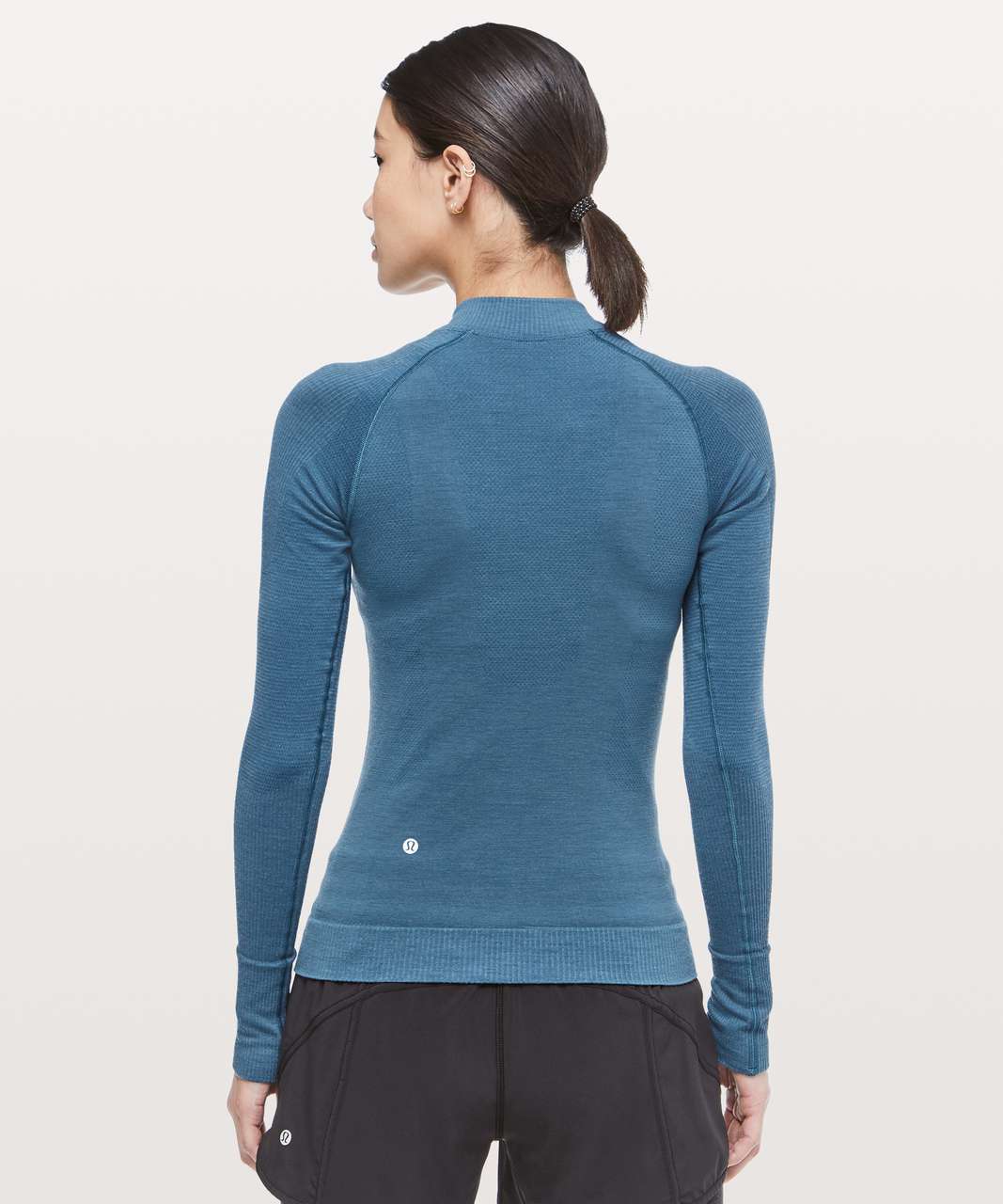 Lululemon Keep The Heat Thermal Long Sleeve - Petrol Blue - lulu