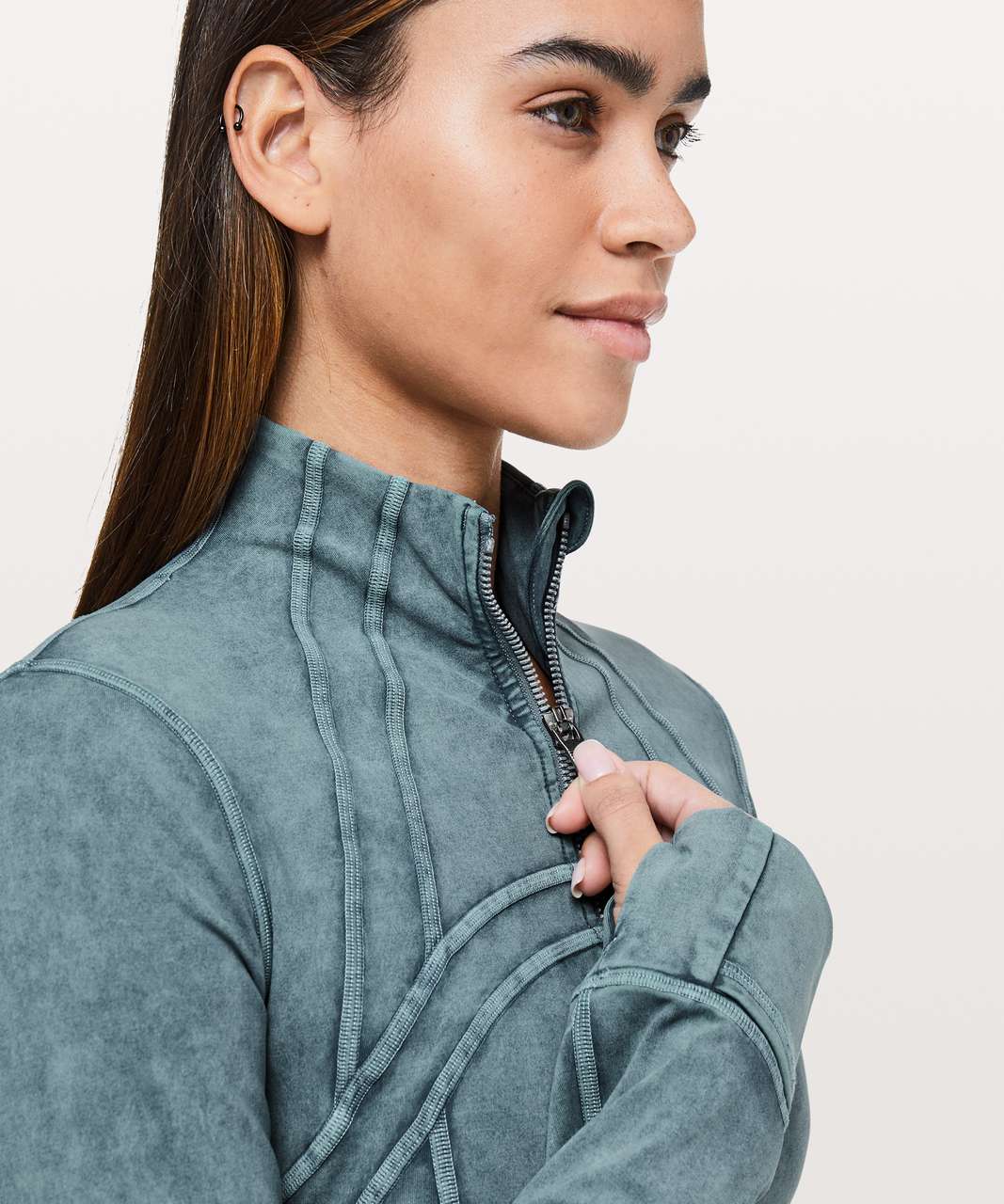 Lululemon Define Jacket *Luxtreme - Washed Petrol Blue - lulu fanatics