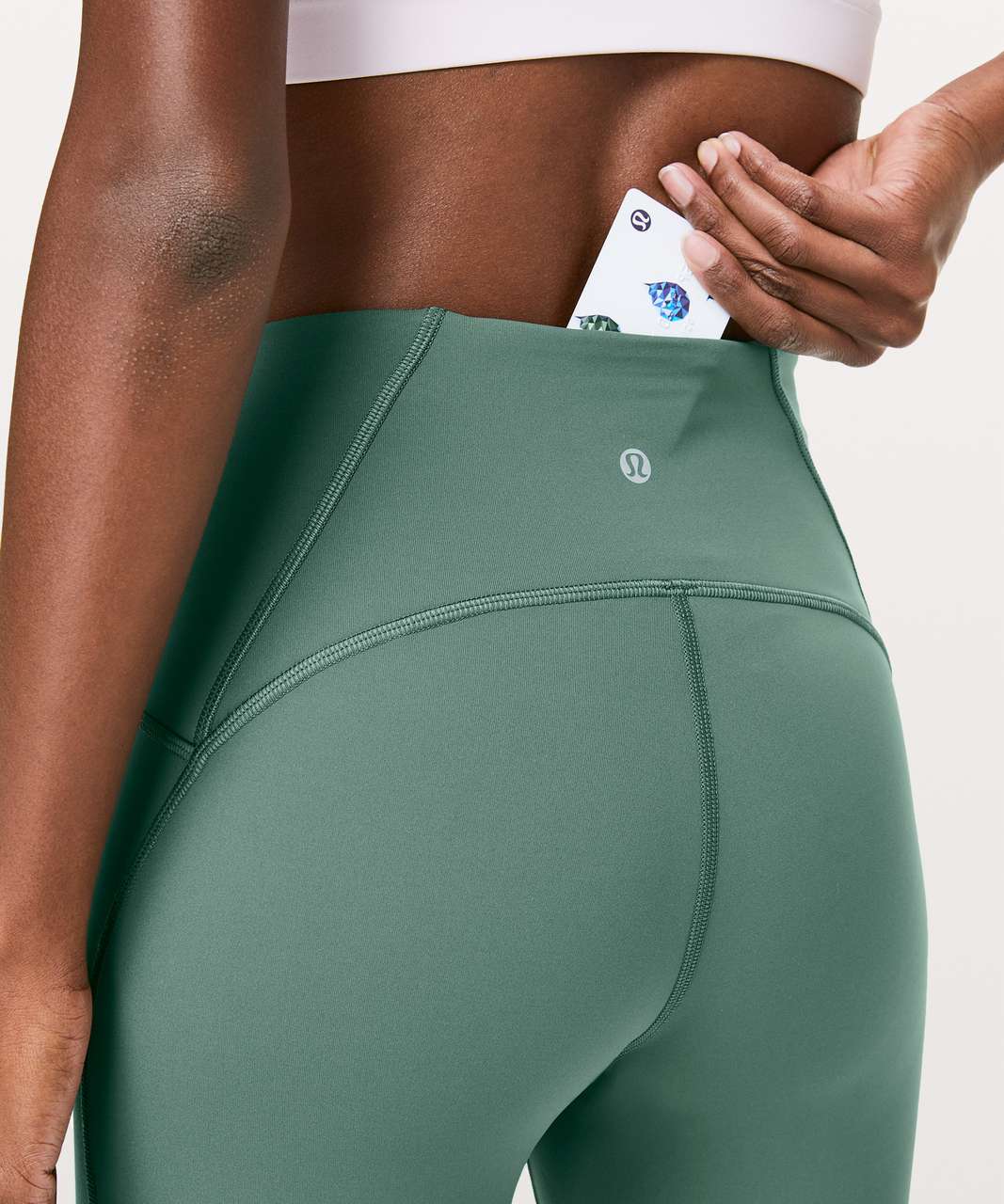 Lululemon Train Times 7/8 Pant *25" - Green Smoke