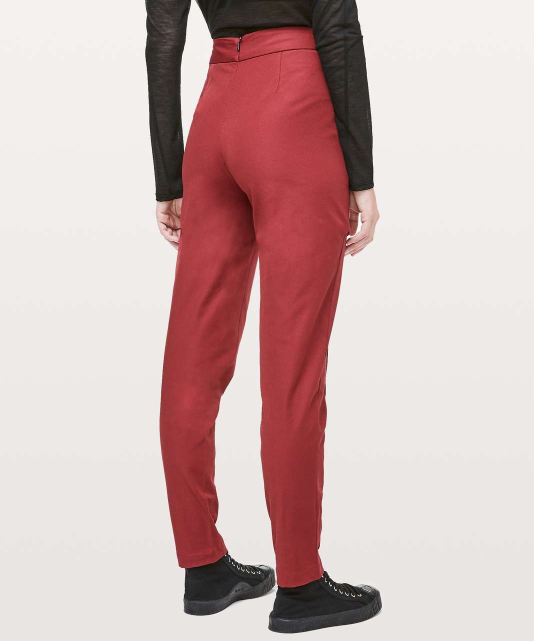 Lululemon Lab Nai Trouser Pants Zesty Auburn Red Size 10 Womens