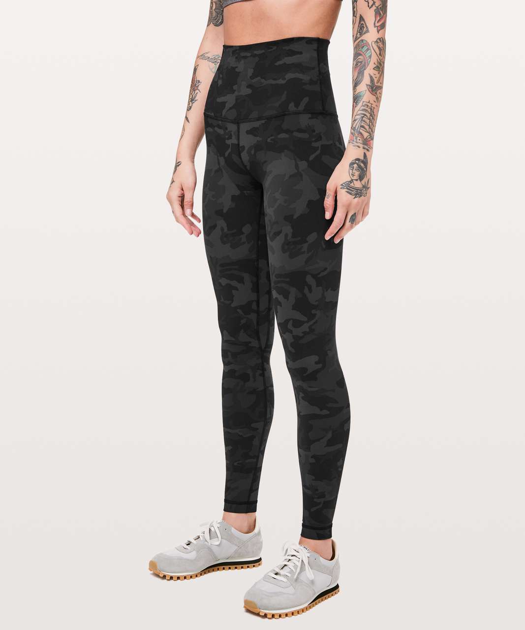 black camo lululemon leggings