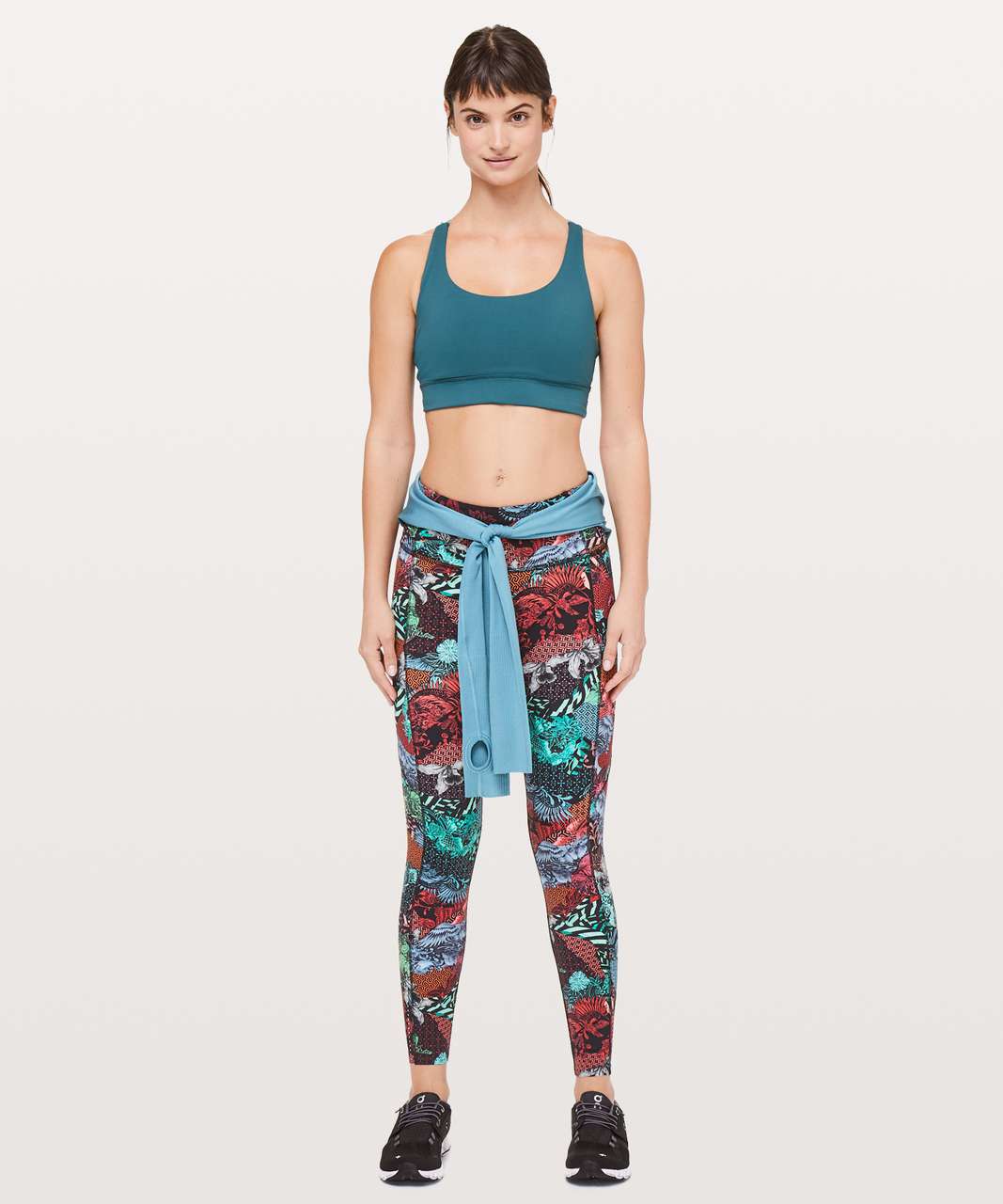 Tz6425-4 Lulu Women Cloud Sence Fast Drying Yoga Bra Leggings Suit