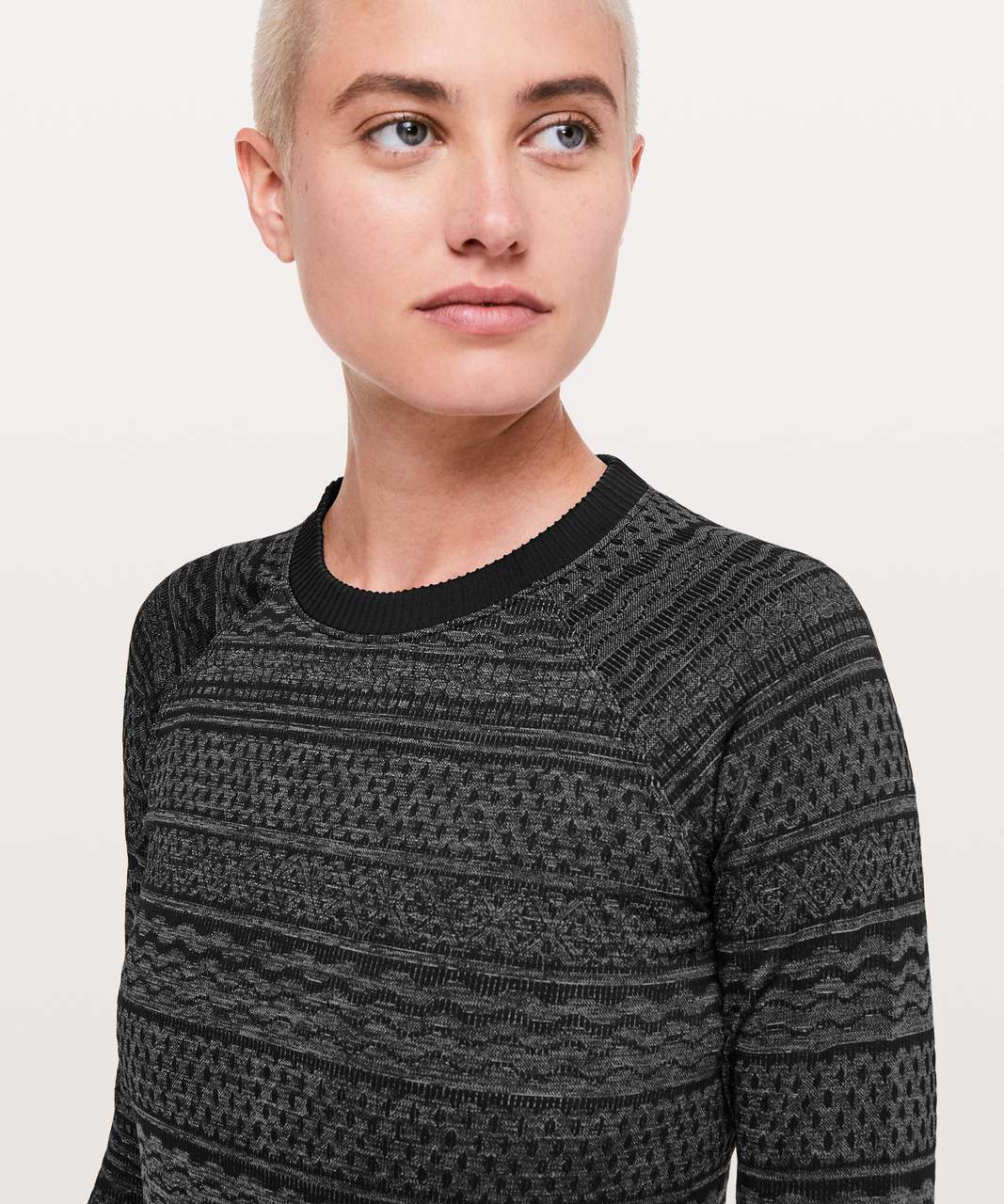 Lululemon Rest Less Pullover - Black / White (Third Release)