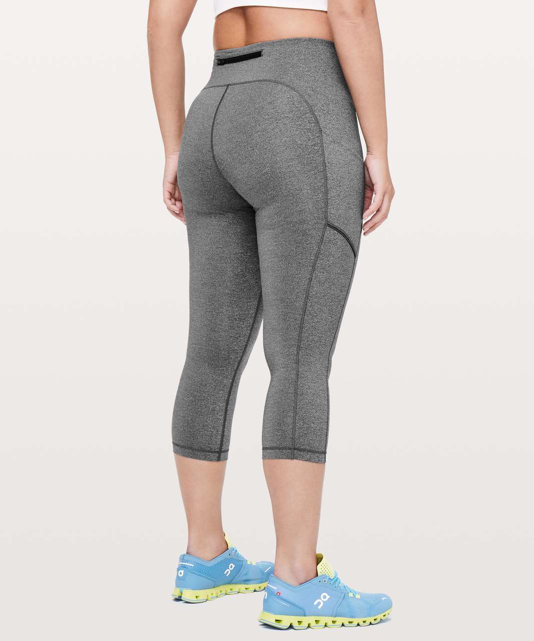 Lululemon Speed Up Crop *21" - Heathered Black