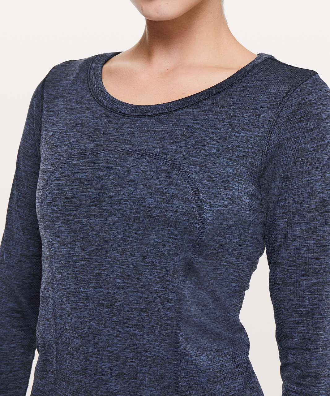 Lululemon Swiftly Tech Long Sleeve (Breeze) *Relaxed Fit - Sheer Blue /  White / Black - lulu fanatics