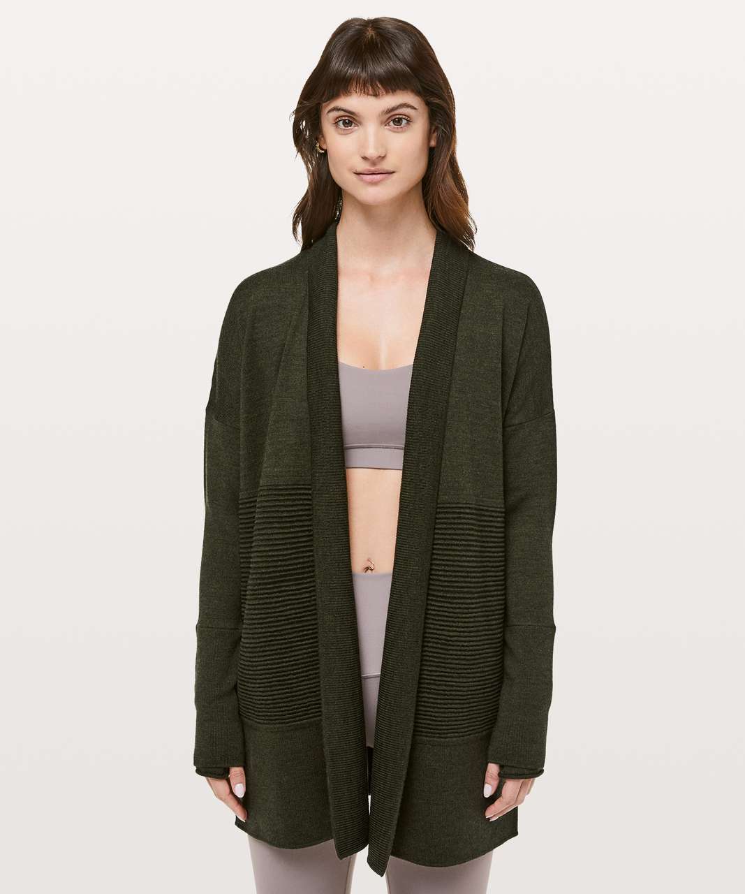 Lululemon Sit In Lotus Wrap II - Heathered Dark Olive