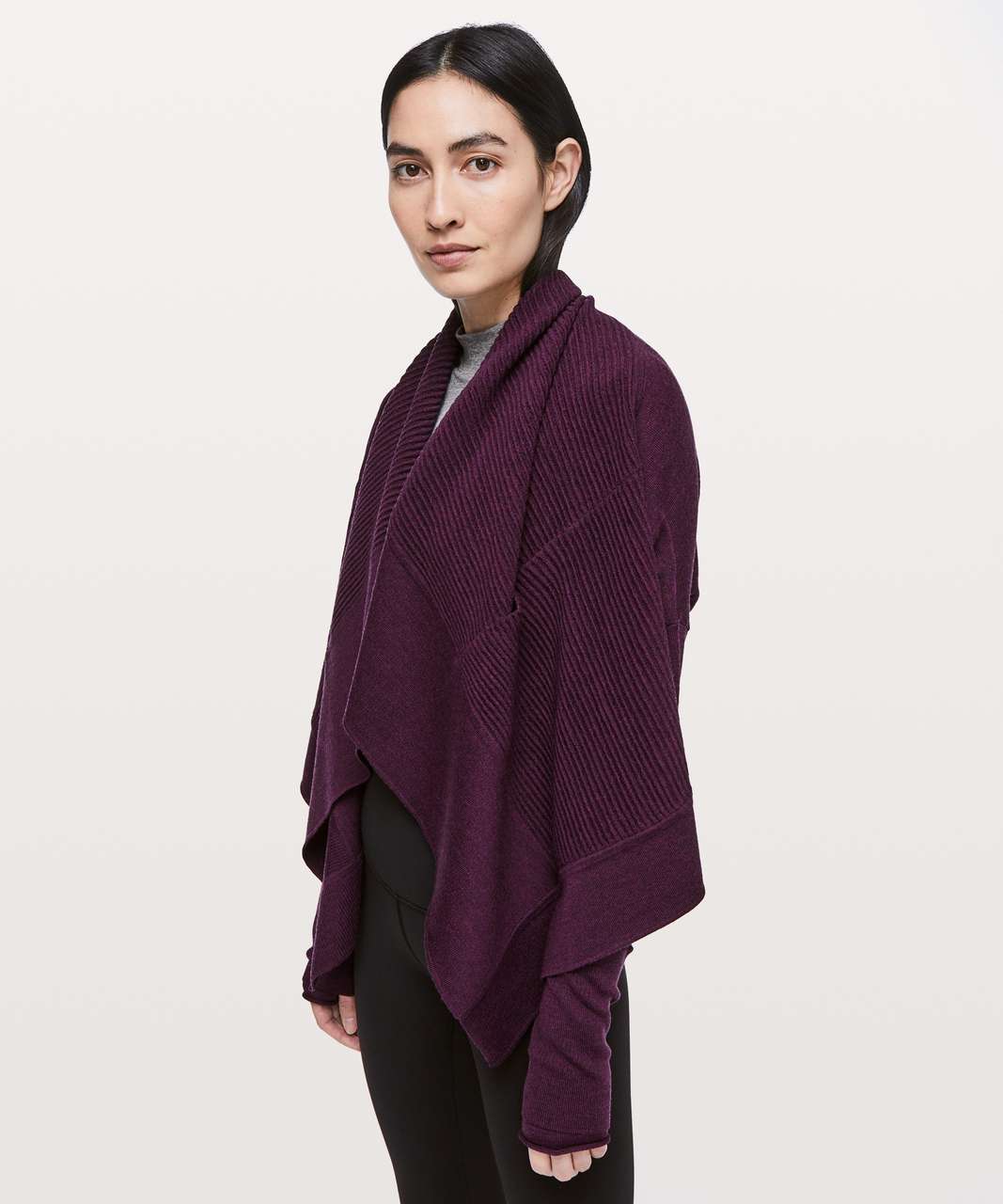 Lululemon Sit In Lotus Wrap II - Heathered Plum - lulu fanatics