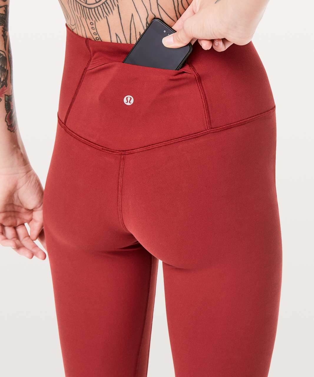 Full Length Pocket Legging | Red