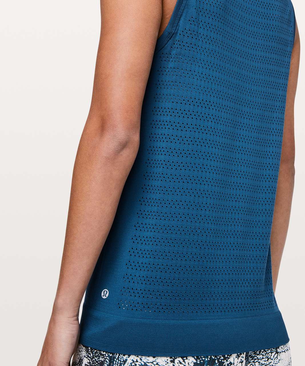 Lululemon Breeze By Muscle Tank - Cerulean Blue / Black - lulu