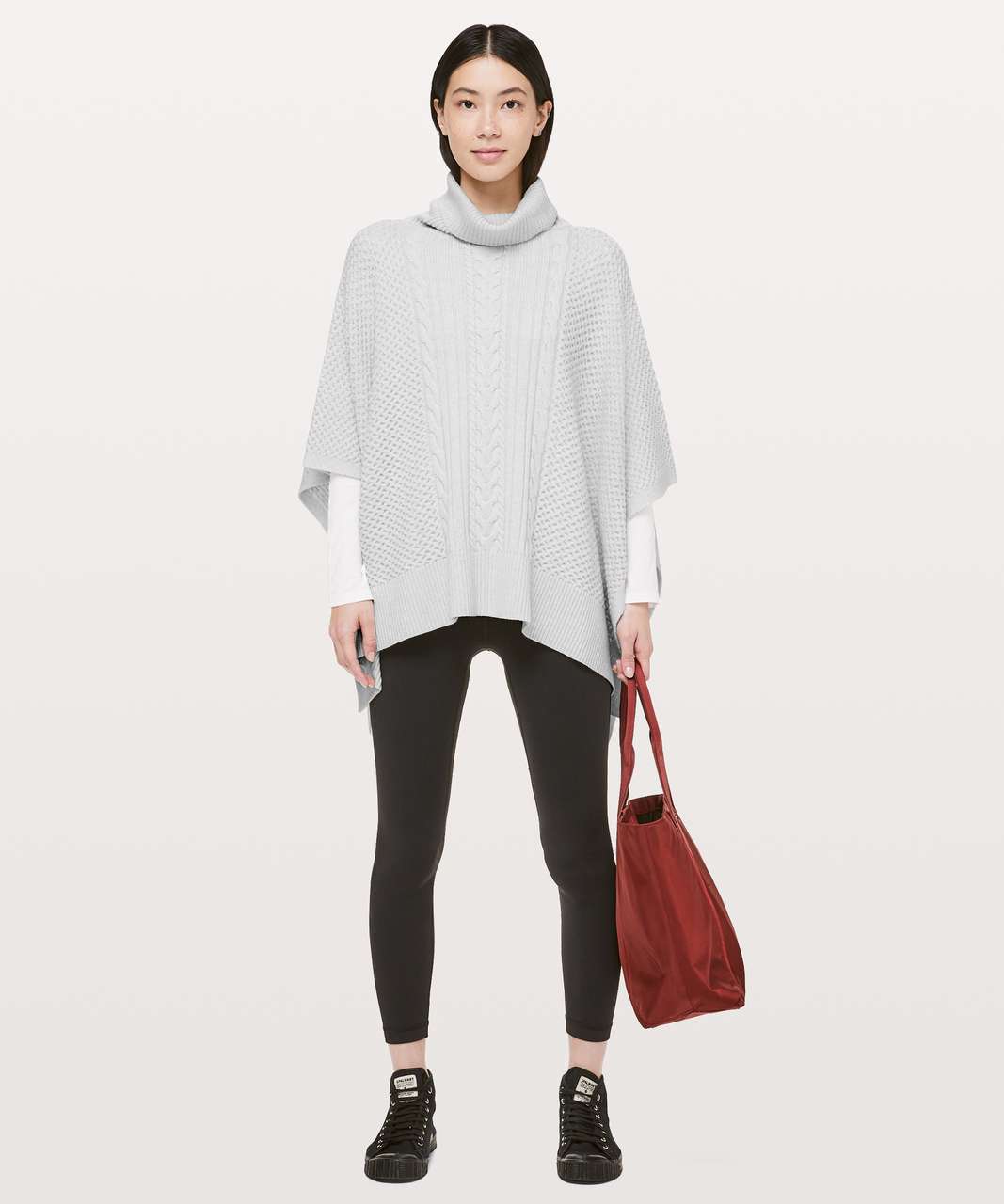 Lululemon Rolling In The Warmth Poncho - Heathered Core Ultra Light Grey