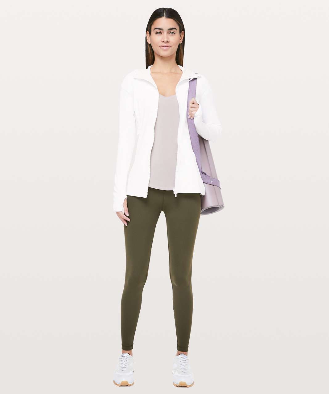 Lululemon Dance Studio Jacket Rib Sleeve - White