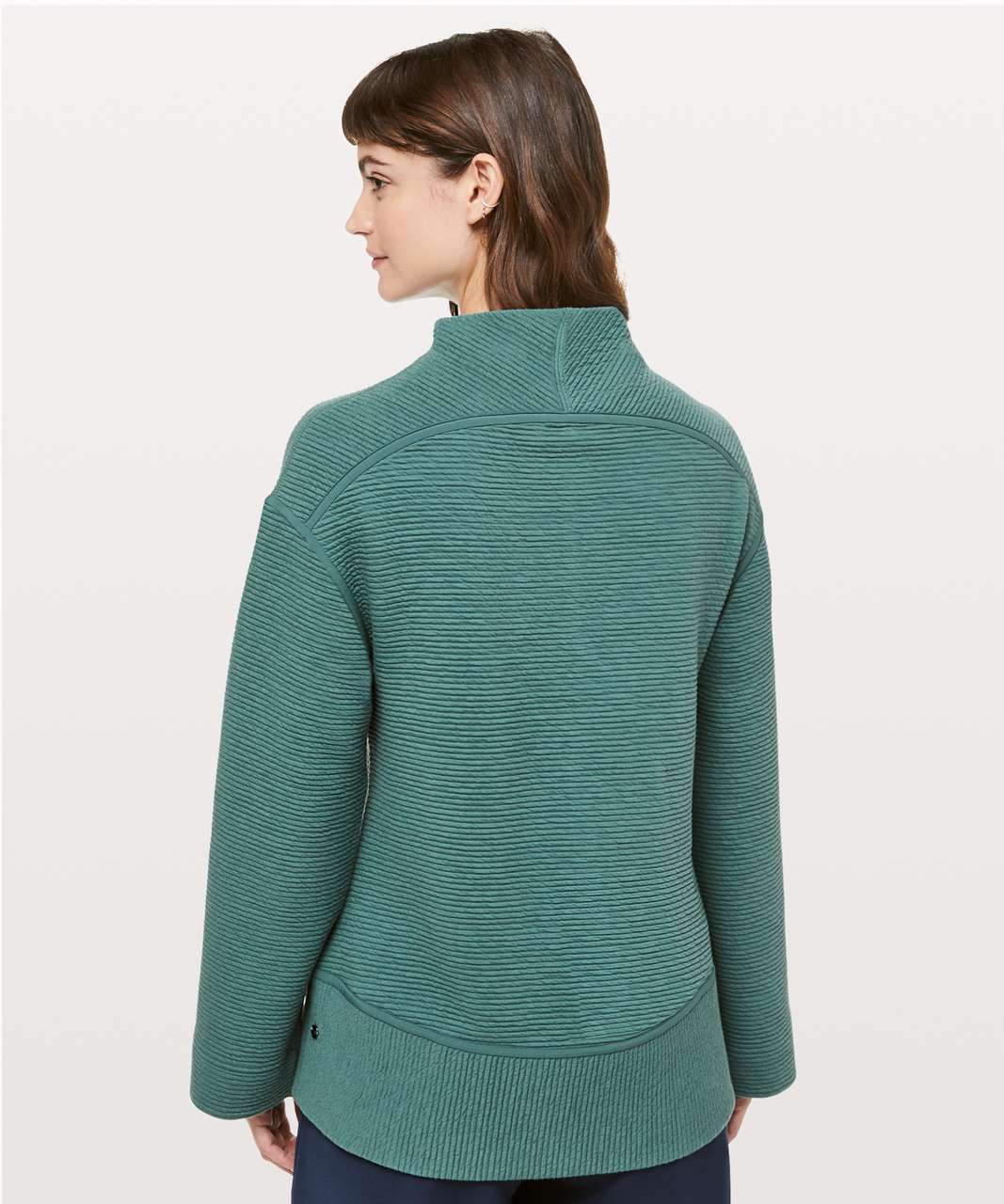 Lululemon On Repeat Mock Neck - Green Smoke