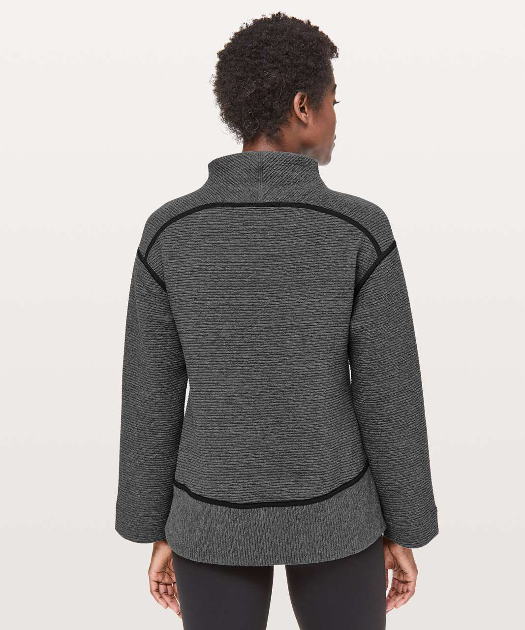 Lululemon On Repeat Mock Neck - Heathered Core Dark Grey