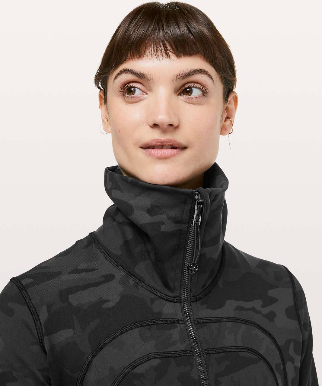 Lululemon Women's In Stride Jacket Full Zip Incognito Camo Multi Grey 6 -  $77 - From Galore