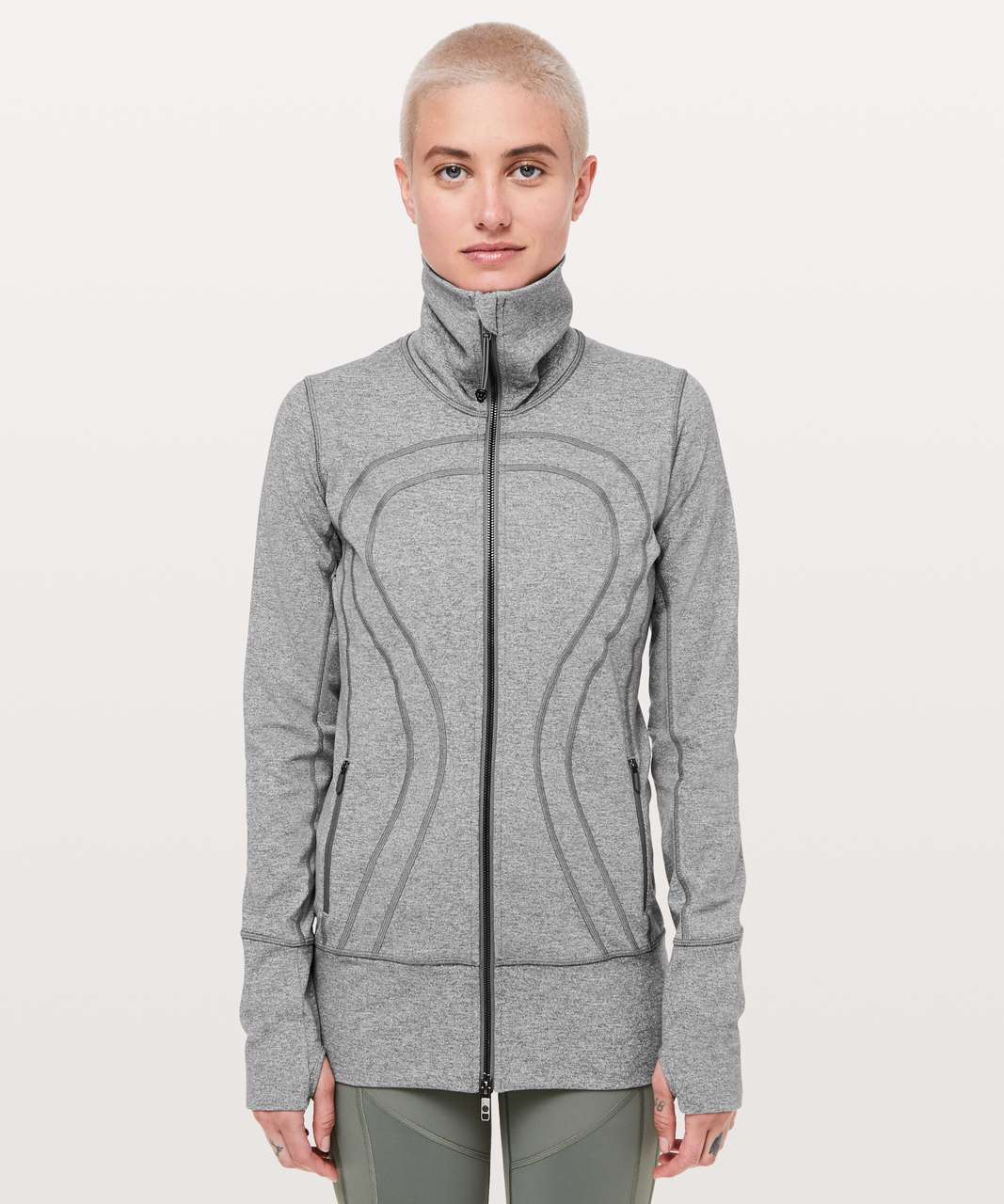 Lululemon In Stride Jacket - Heathered Slate - lulu fanatics