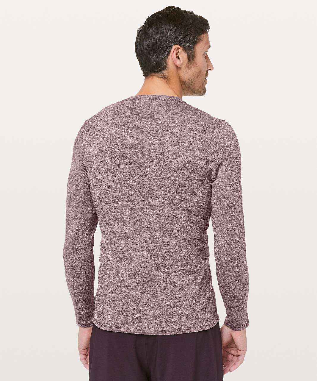 Lululemon Drysense Mesh Long Sleeve - Heathered Dark Adobe