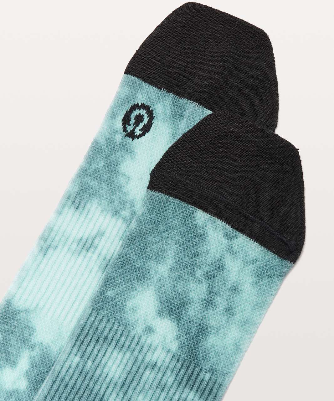 Lululemon True Crew Sock - Tye Dye Royal Emerald  / Black