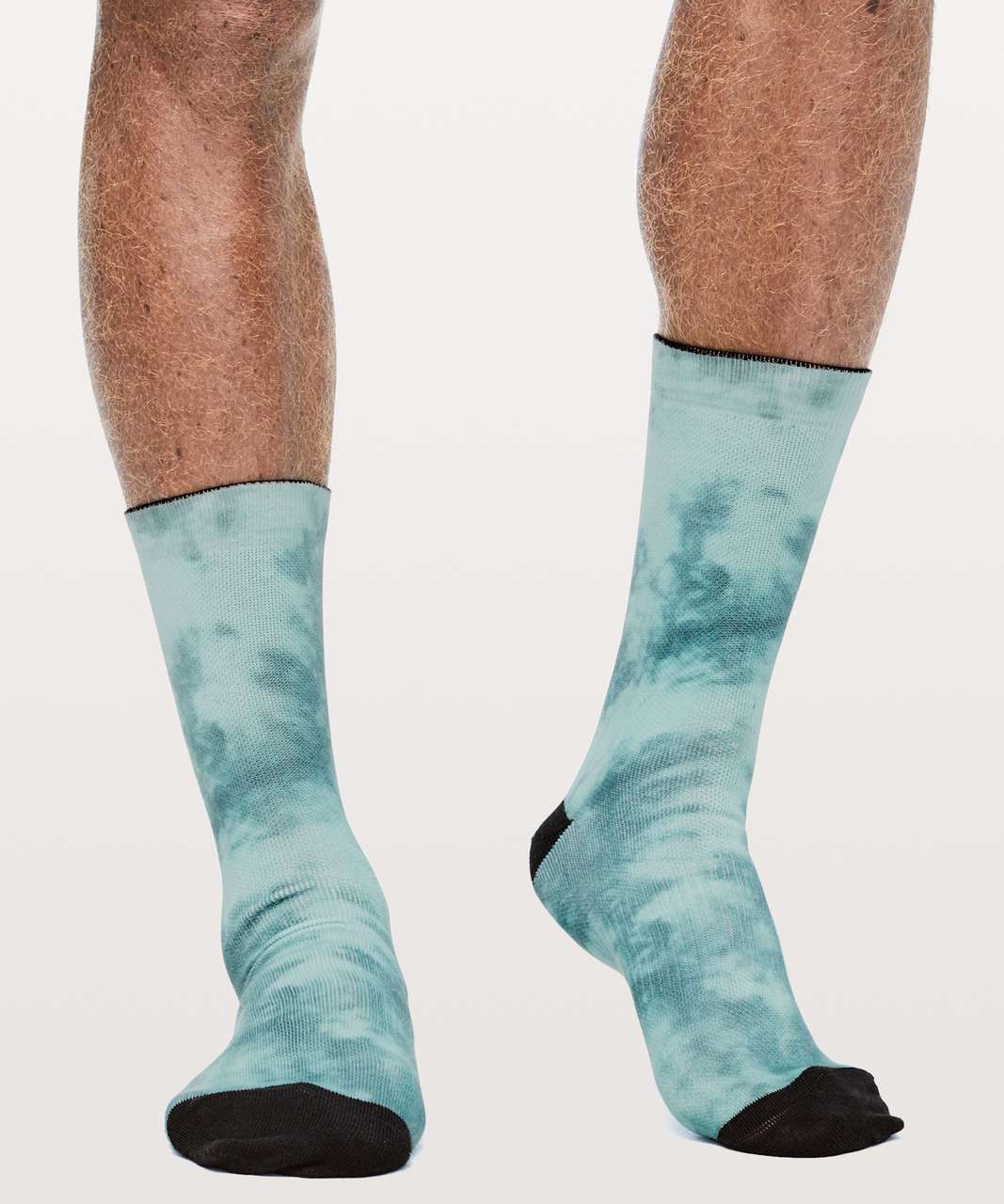 Lululemon True Crew Sock - Tye Dye Royal Emerald  / Black