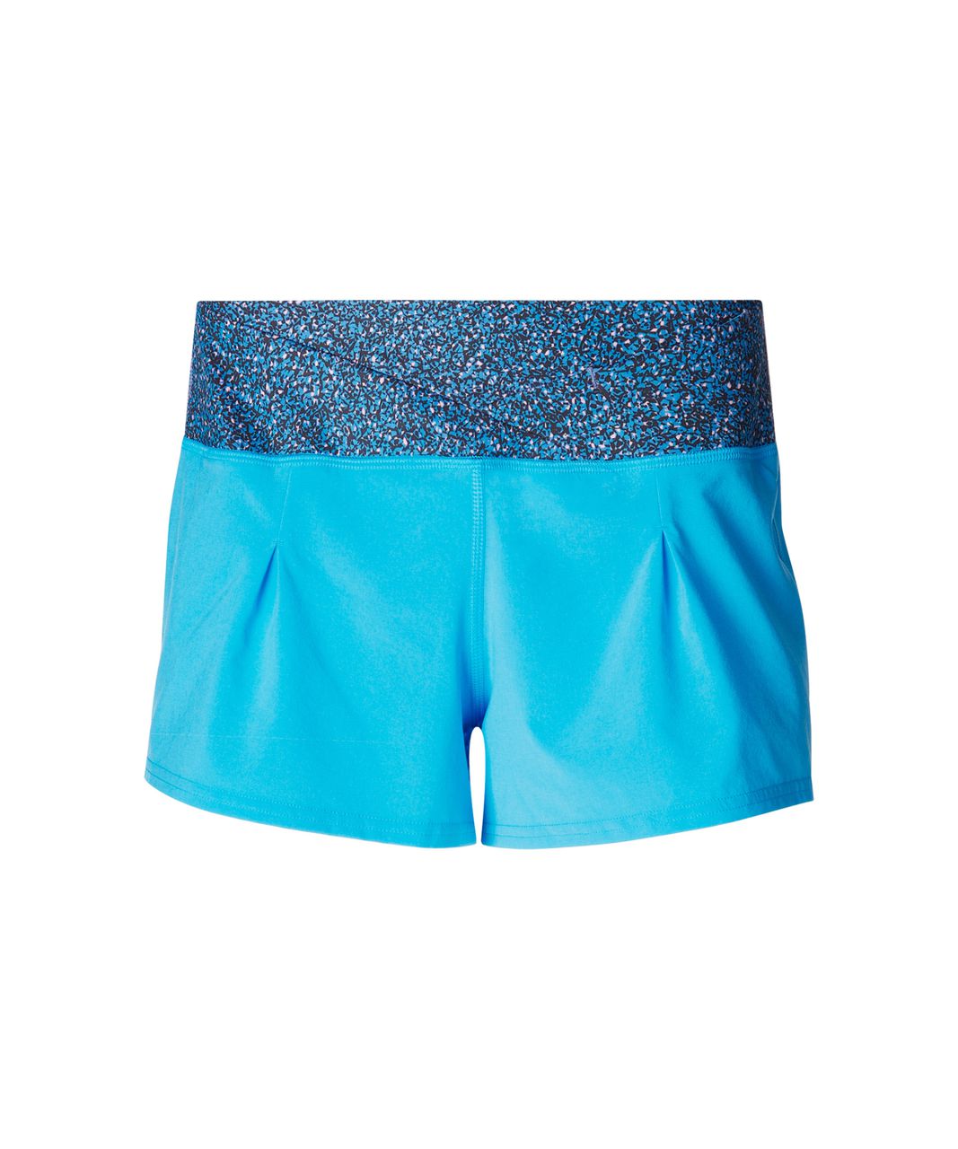 Lululemon Free Flow Short - Kayak Blue / Flashback Static Powder Pink Kayak Blue