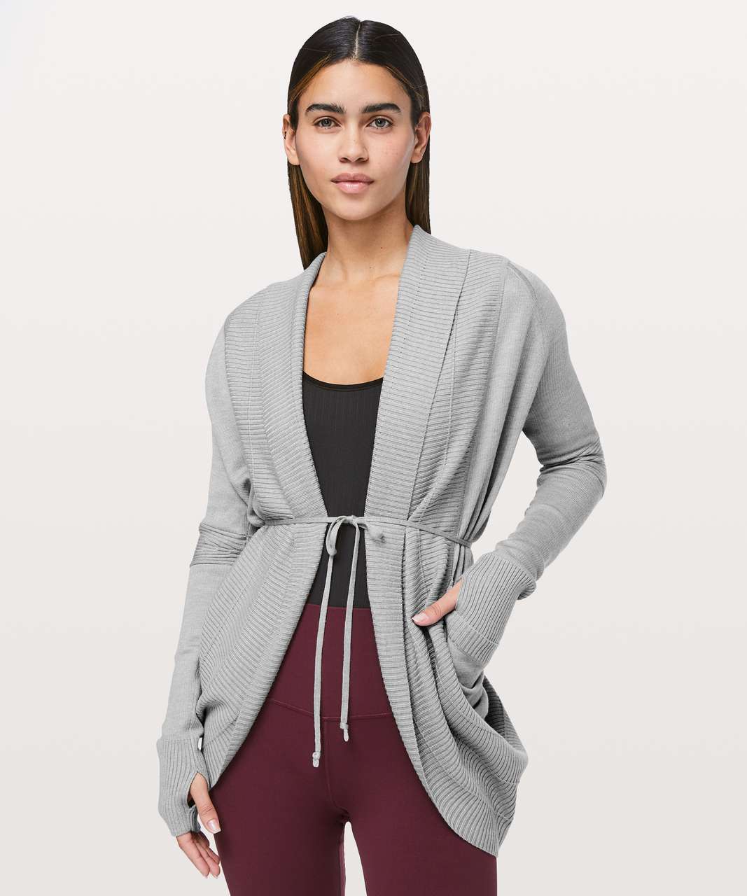 Lululemon Transformation Wrap - Heathered Silver Drop / Heathered Vapor