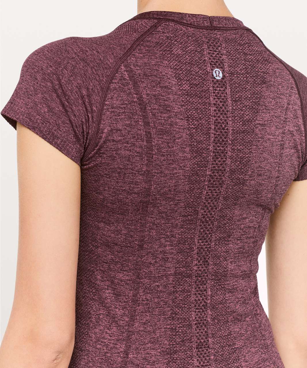 Lululemon Swiftly Tech Short Sleeve Crew - Dark Adobe / Misty Merlot