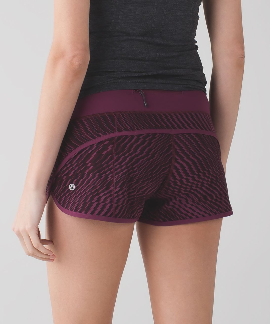 Lululemon Speed Short - Shifted Horizon Red Grape Black / Red Grape