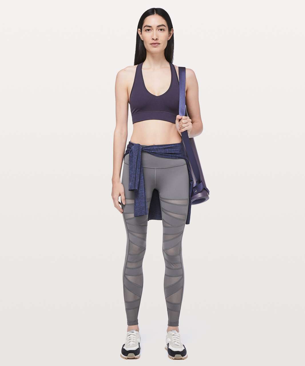 Lululemon Wunder Under Pant (High-Rise) *Tech Mesh 28 - Dark Chrome - lulu  fanatics