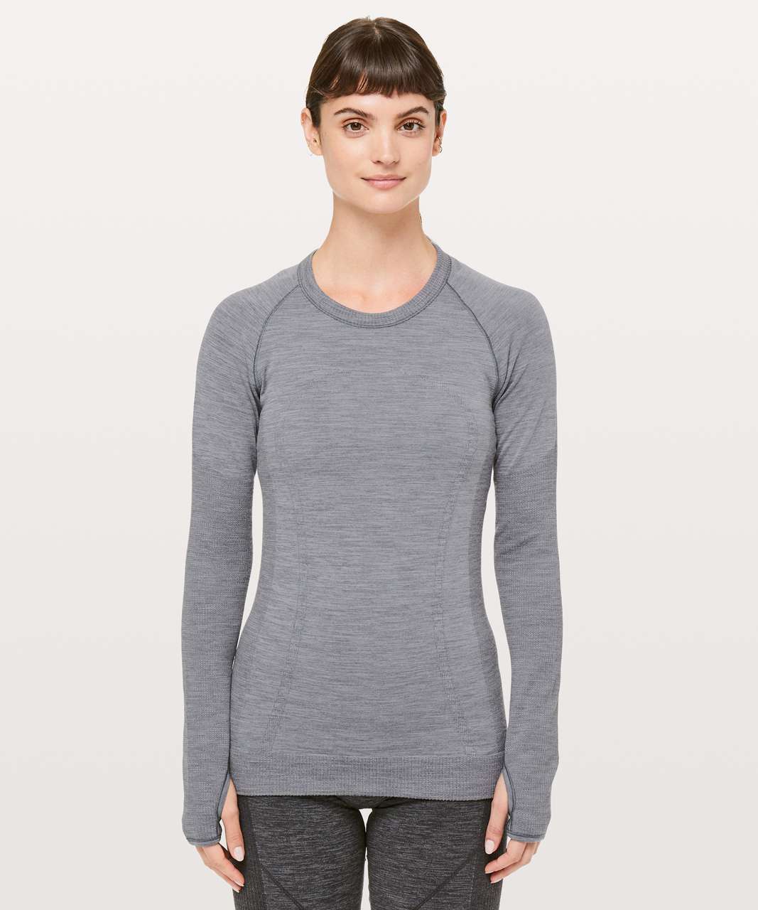 Lululemon Swiftly Wool Pullover II - Titanium / White