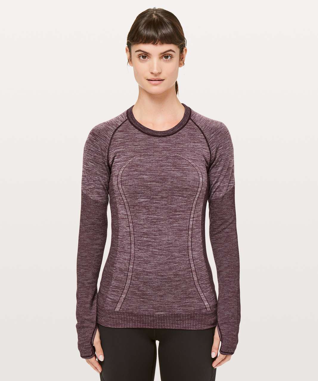 Lululemon Swiftly Wool Pullover II - Dark Adobe / White