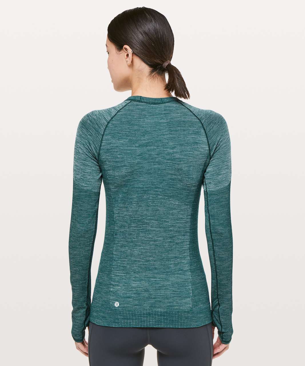 Lululemon Swiftly Wool Pullover II - Royal Emerald / White