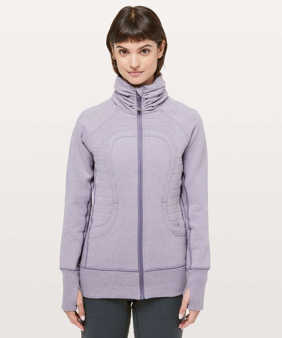 Lululemon Calm & Cozy Jacket - Heathered Purple Quartz / Purple Quartz