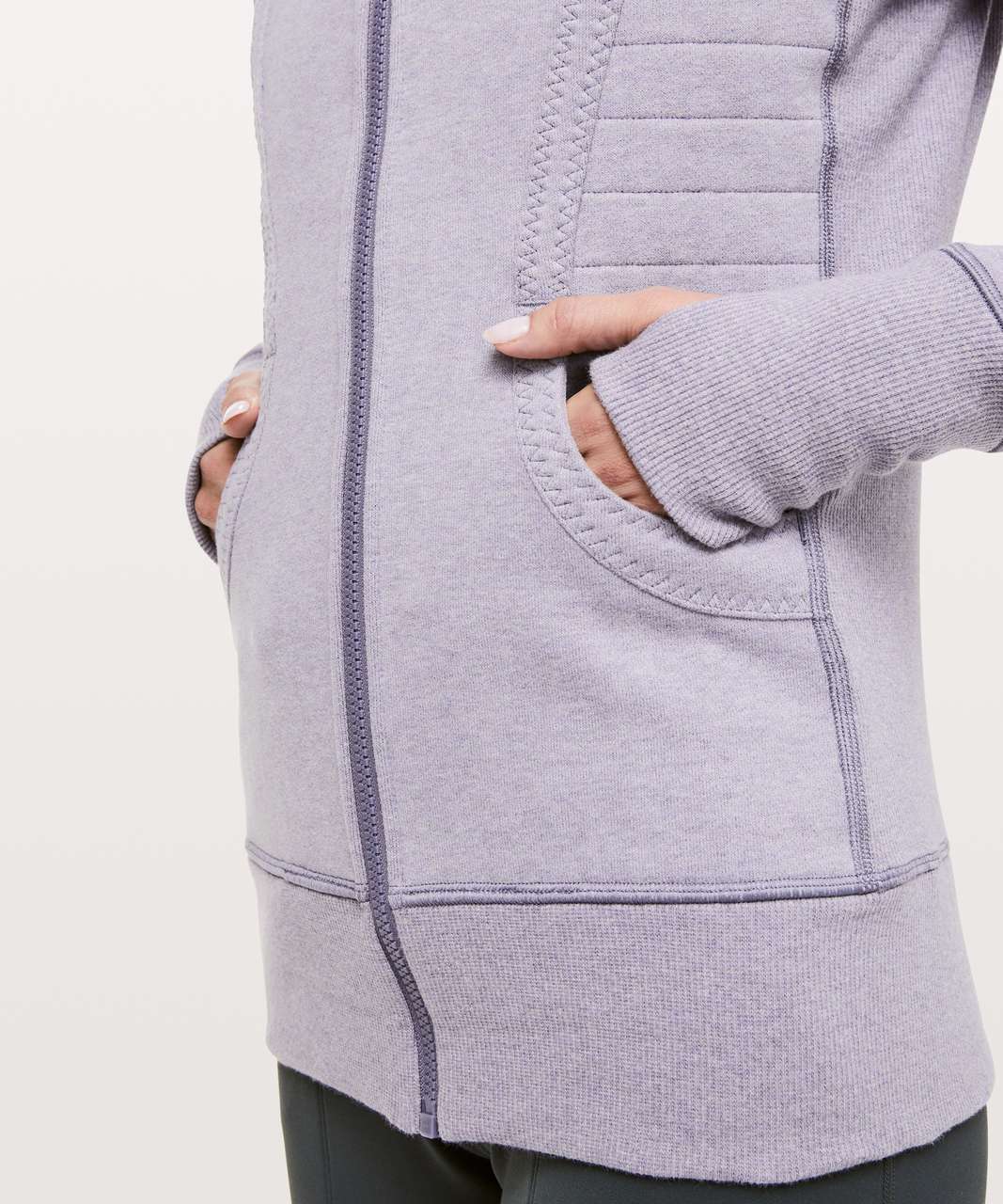 Lululemon Calm & Cozy Jacket - Heathered Purple Quartz / Purple Quartz