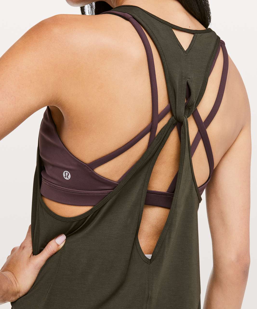 Lululemon More Movement Tank - Dark Olive