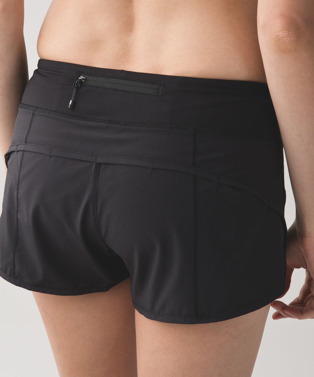 Lululemon Women's Speed Short 4-Way Stretch 2.5 Running Shorts Size 4 Black