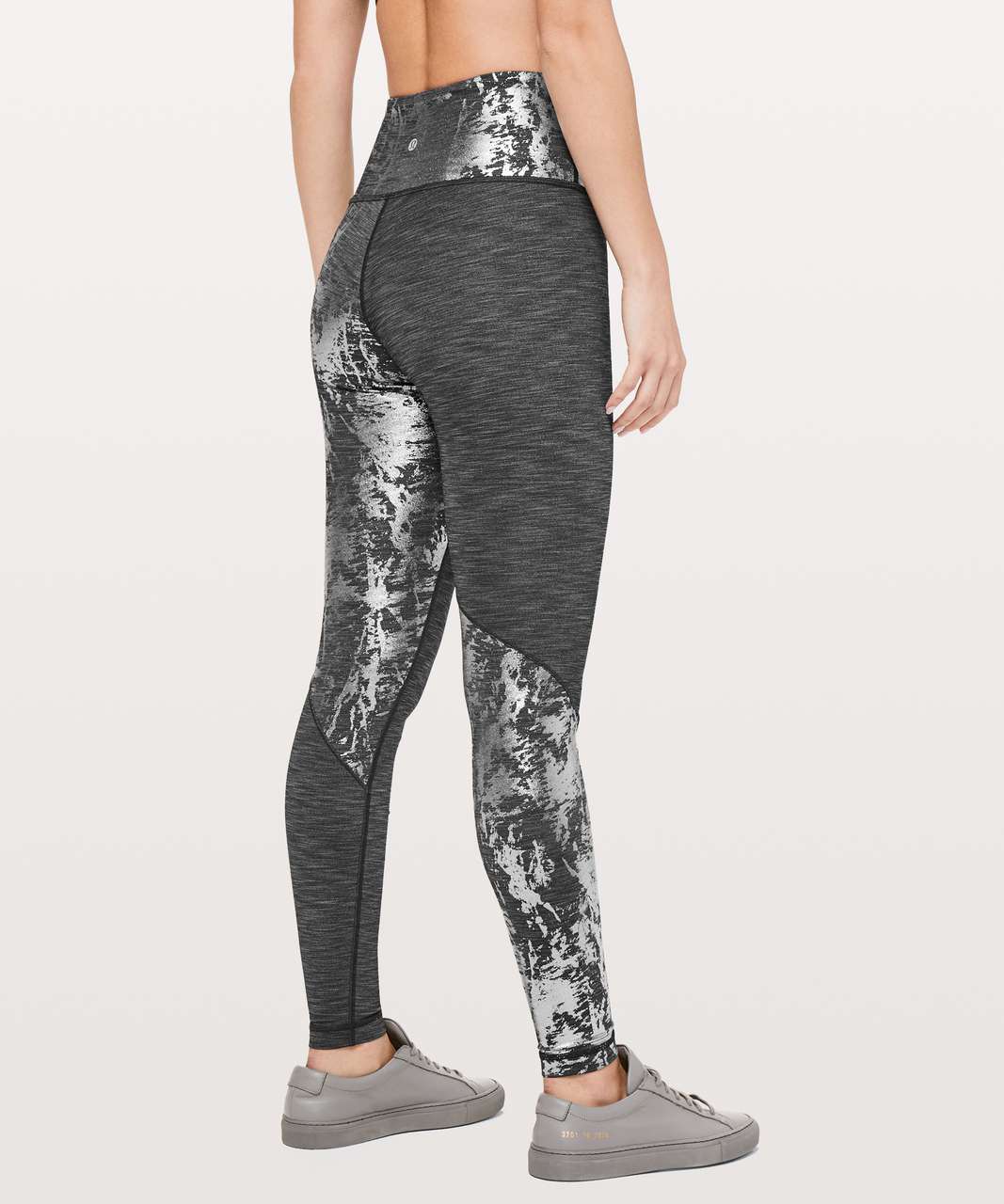 Lululemon Wunder Under Hi-Rise Tight 28 Crinkle Heather Brindle Shine Foil  6