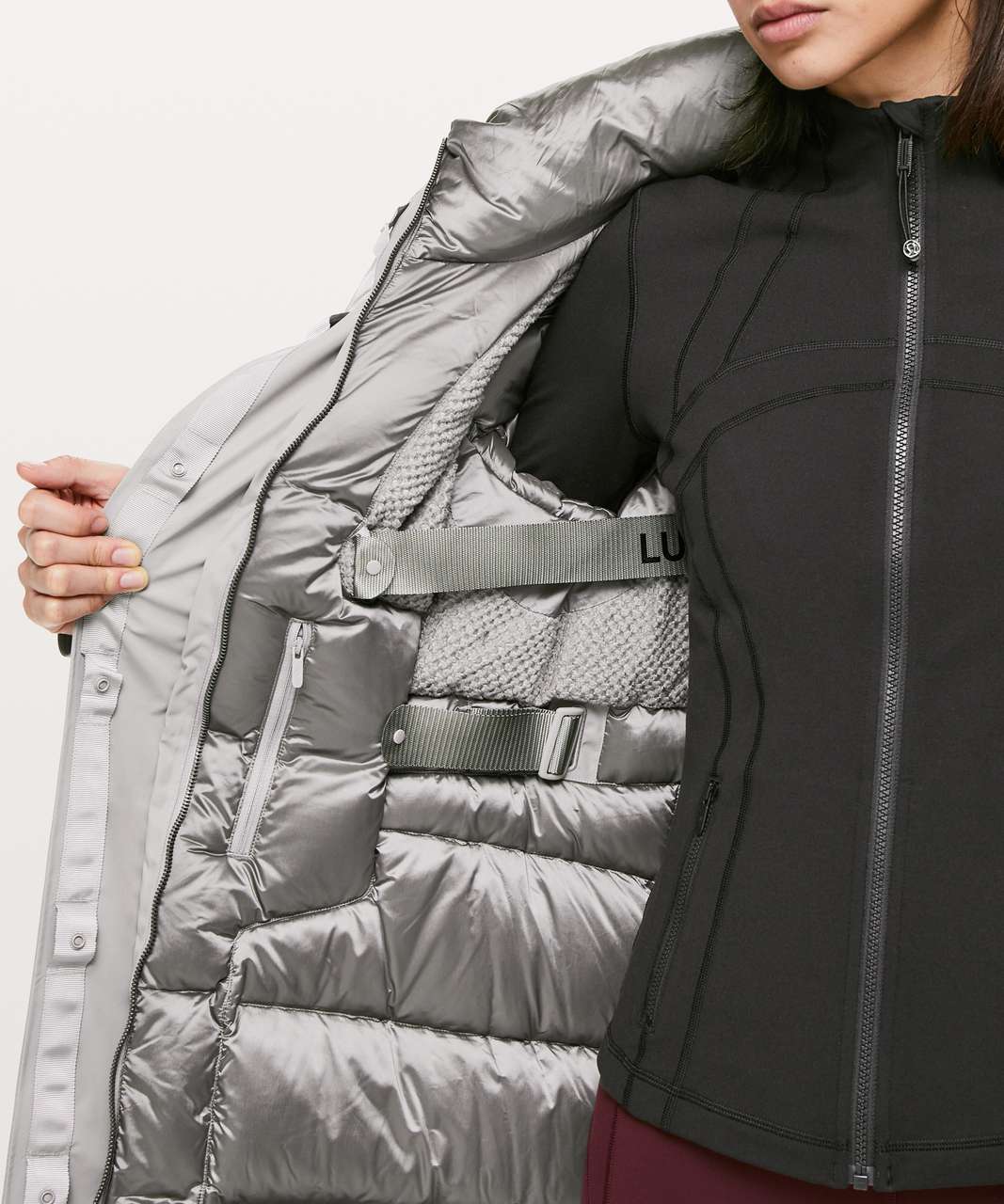 Lululemon Winter Warrior Parka - Dark Chrome - lulu fanatics