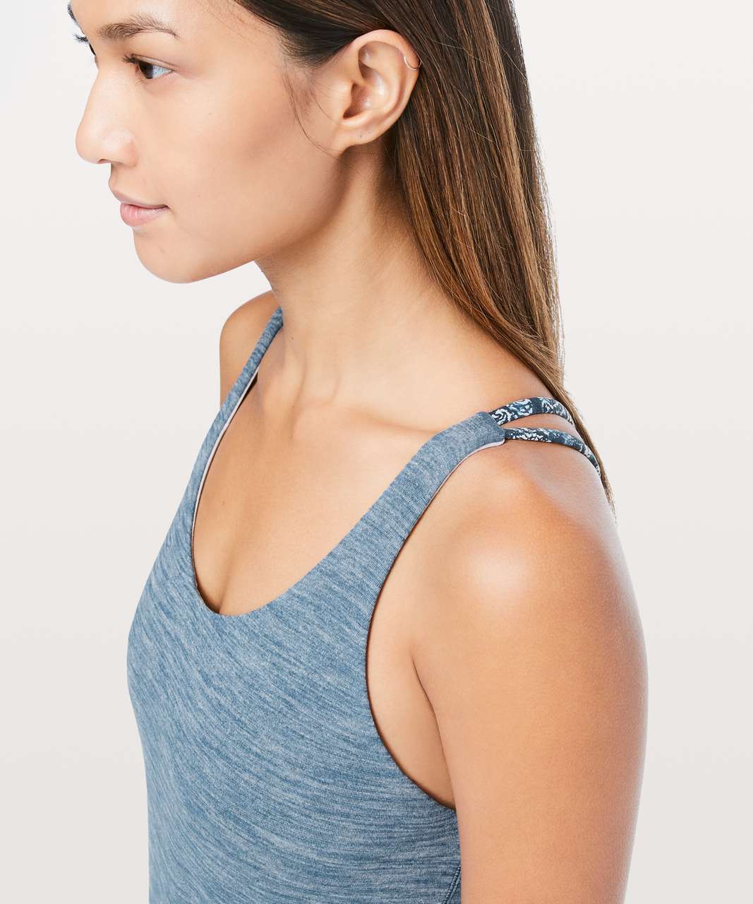 Lululemon Moment To Movement 2-In-1 Tank - Heathered Carbon Blue / Paisley Glaze Multi