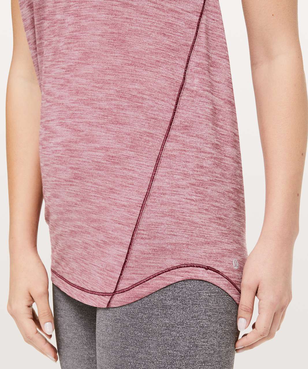 Lululemon Moment To Movement 2-In-1 Tank - Heathered Misty Merlot / Misty Merlot