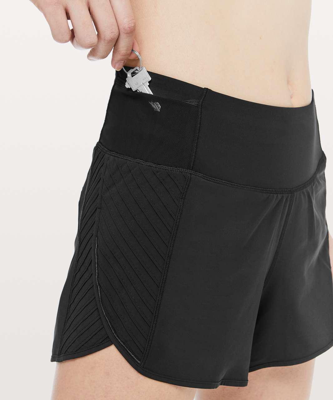 Lululemon Real Quick Short *Pintuck *3.5" - Black