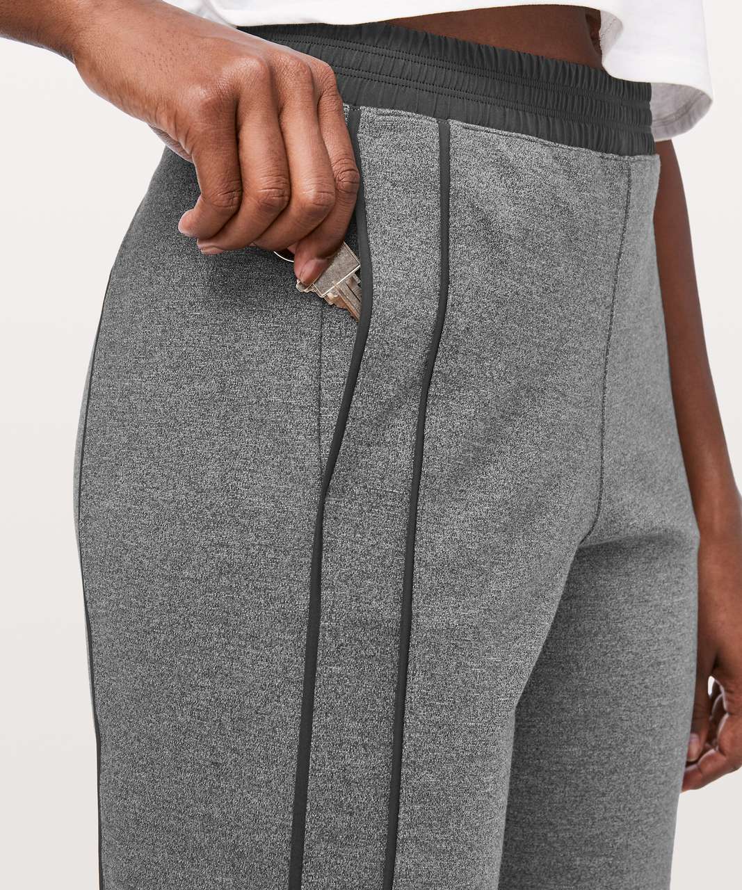 Lululemon Light Strides Crop *23" - Heathered Core Dark Grey