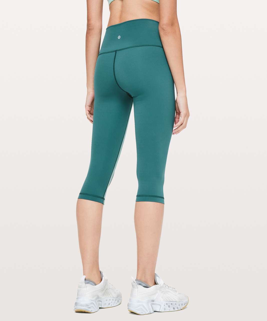 LULULEMON Reversible Wunder Under Pine Mint Green / Black Leggings 6