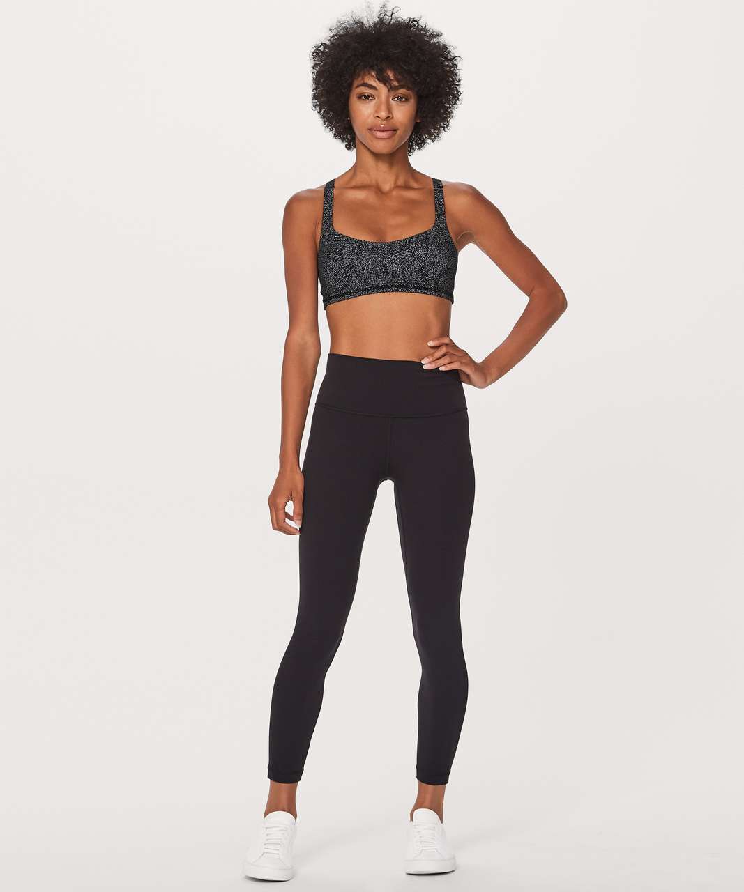 Lululemon Free To Be Bra Long Line - Black - lulu fanatics