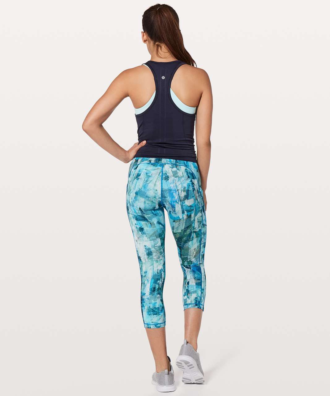 Lululemon Speed Up Crop 21 - Wee Are From Space Nimbus Battleship