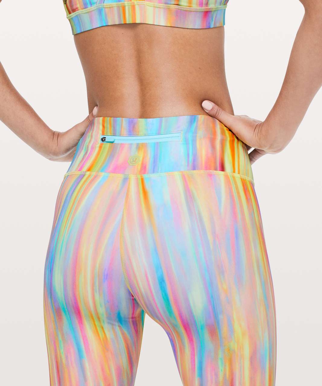 NWT SW 2018 Lululemon 4 REFLECTIVE SPEED TIGHT V Seawheeze RARE RAINBOW HTF  CRPZ