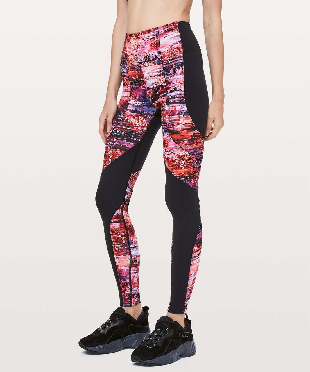 Lululemon Sweat & Repeat Tight *28 - Black / Dahliascape Multi - lulu  fanatics